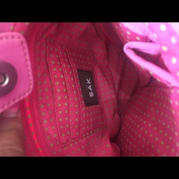 The Sak Pink Crochet Small Purse Crossbody - Picture 8 of 11